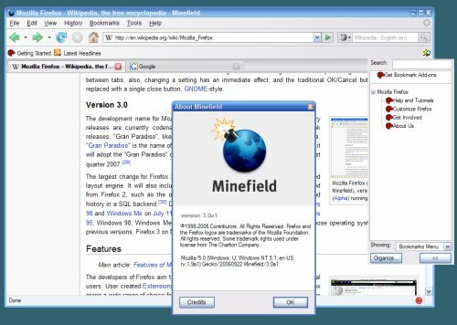    Firefox 3    Minefield