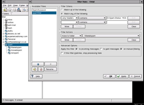 Quick Spam Filter  KMail