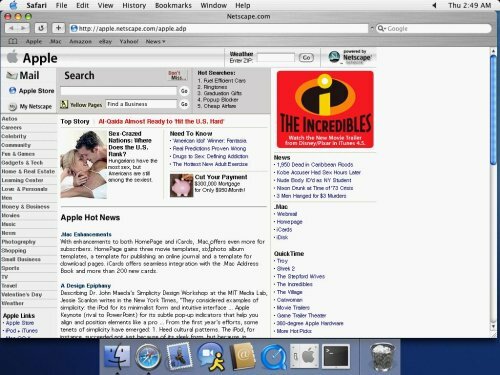 Safari + Mac OS X